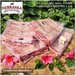 Beef rib shortrib US USDA choice Angus CHUCK SHORT RIB 5ribs frozen Nebraska portioned PARALLEL CUT with the rib 1" 2.5cm (price/pack 1kg 5-6pcs)